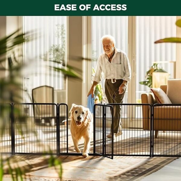 Anyask Dog Playpen, 24 inch 8 Panels RV Camping, Foldable Metal Exercise Puppy PlayPen, Patented corral para perros, BlackFriday Christmas Gifts - Image 9