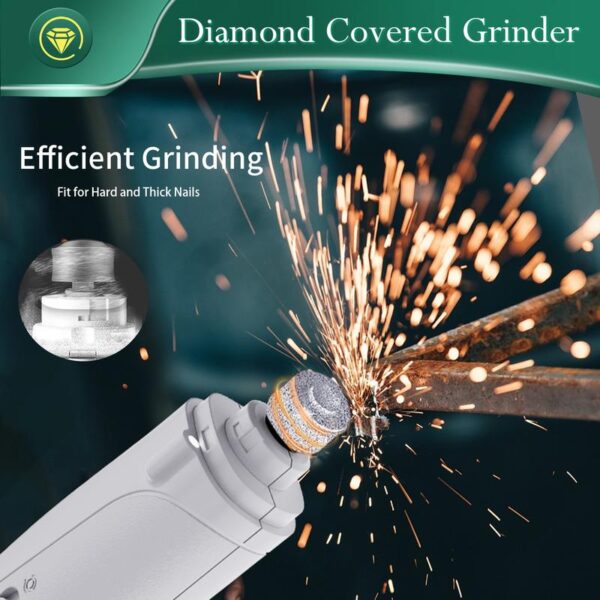 Multi functional nail grinder, dog nail trimmer and nail clipper kit, ultra quiet electric pet nail grinder, rechargeable, suitable for trimming the toes and claws of small and large dogs and cats, dual light - Image 5