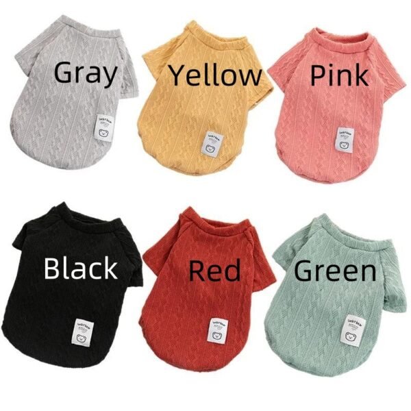 Winter Warm Pet Cloth, Bear Pattern Knitted Dog Sweater, 1 Count Warm Puppy Clothes for Small Dogs Cats, Pet Clothing for Chihuahua, French Bulldog, Pug - Image 8